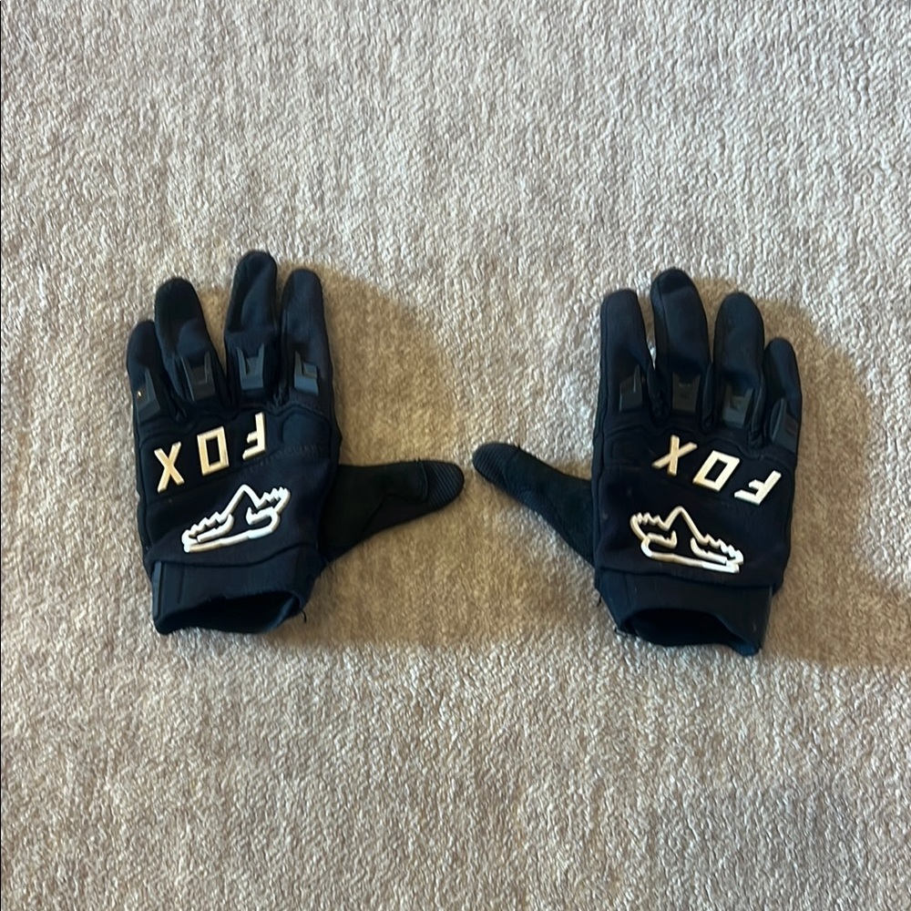 Fox Racing, BMX, mountain biking, dirt bike Black Riding Gloves